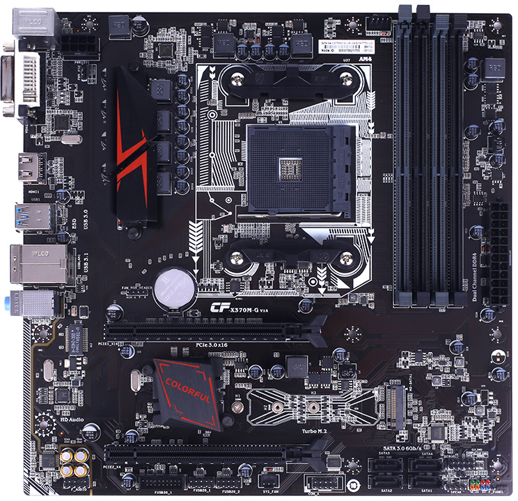 Colorful Battle Axe C.X370M G Deluxe Motherboard Specifications